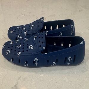 Children's Nautical Blue Boat Floafers Shoes Size 11 Kids